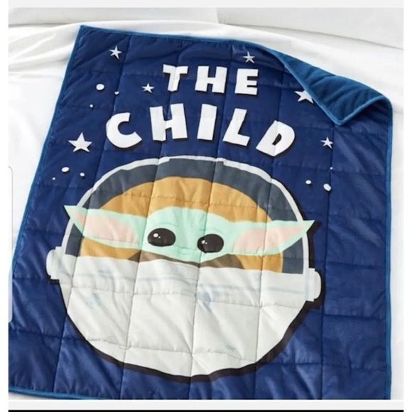 Star Wars Mandalorian "The Child" NEW Weighted Blanket 4.5lbs, NIB - Picture 1 of 9